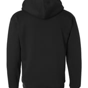 Back view of Sherpa-Lined Full-Zip Hooded Sweatshirt