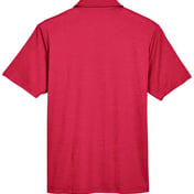 Back view of CrownLux Performance® Address Mélange Polo