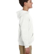 Side view of Youth 8 Oz. NuBlend® Fleece Pullover Hooded Sweatshirt