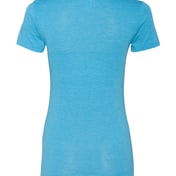 Back view of Women’s Triblend Deep V-Neck Tee