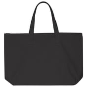 Back view of Tote With Top Zippered Closure