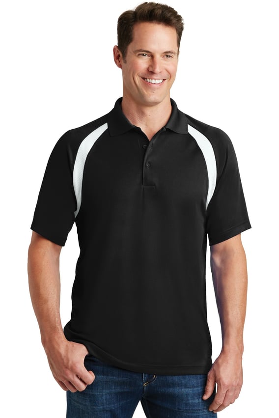 Front view of Dry Zone® Colorblock Raglan Polo