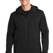 Front view of Active Hooded Soft Shell Jacket