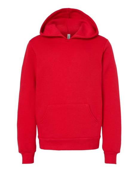 Front view of Youth Sponge Fleece Hoodie