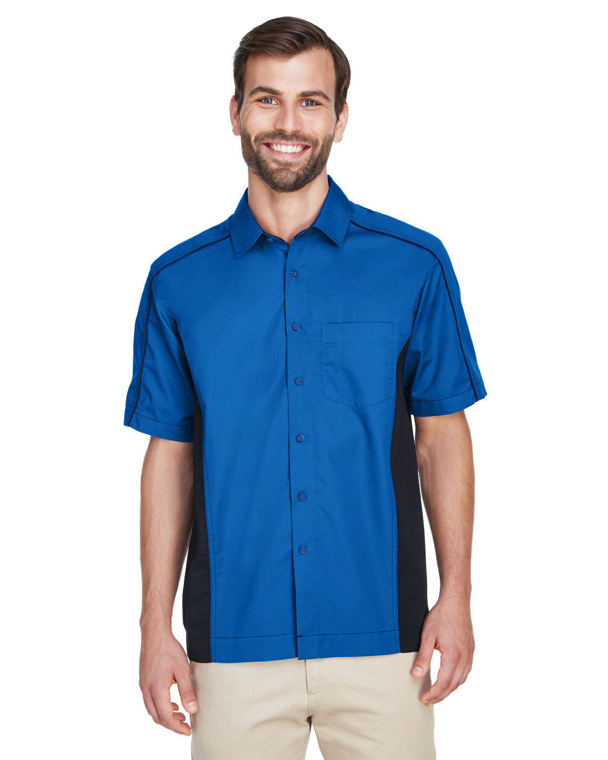 Front view of Men’s Tall Fuse Colorblock Twill Shirt
