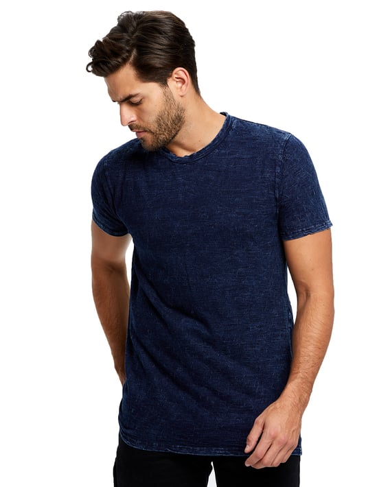 Front view of Men’s 6 Oz. True Indigo Crew