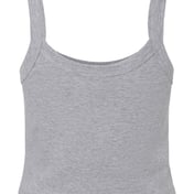 Back view of Women’s Micro Rib Spaghetti Strap Tank