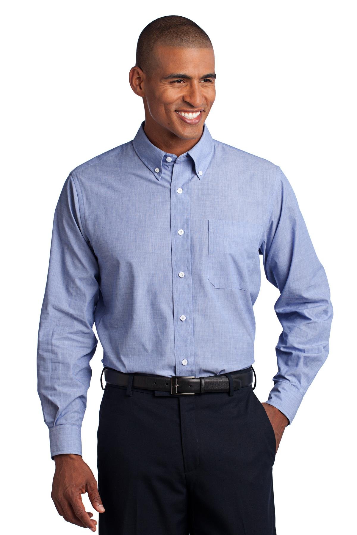 Front view of Crosshatch Easy Care Shirt