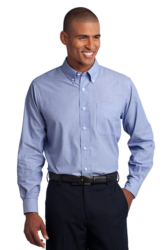 Front view of Crosshatch Easy Care Shirt