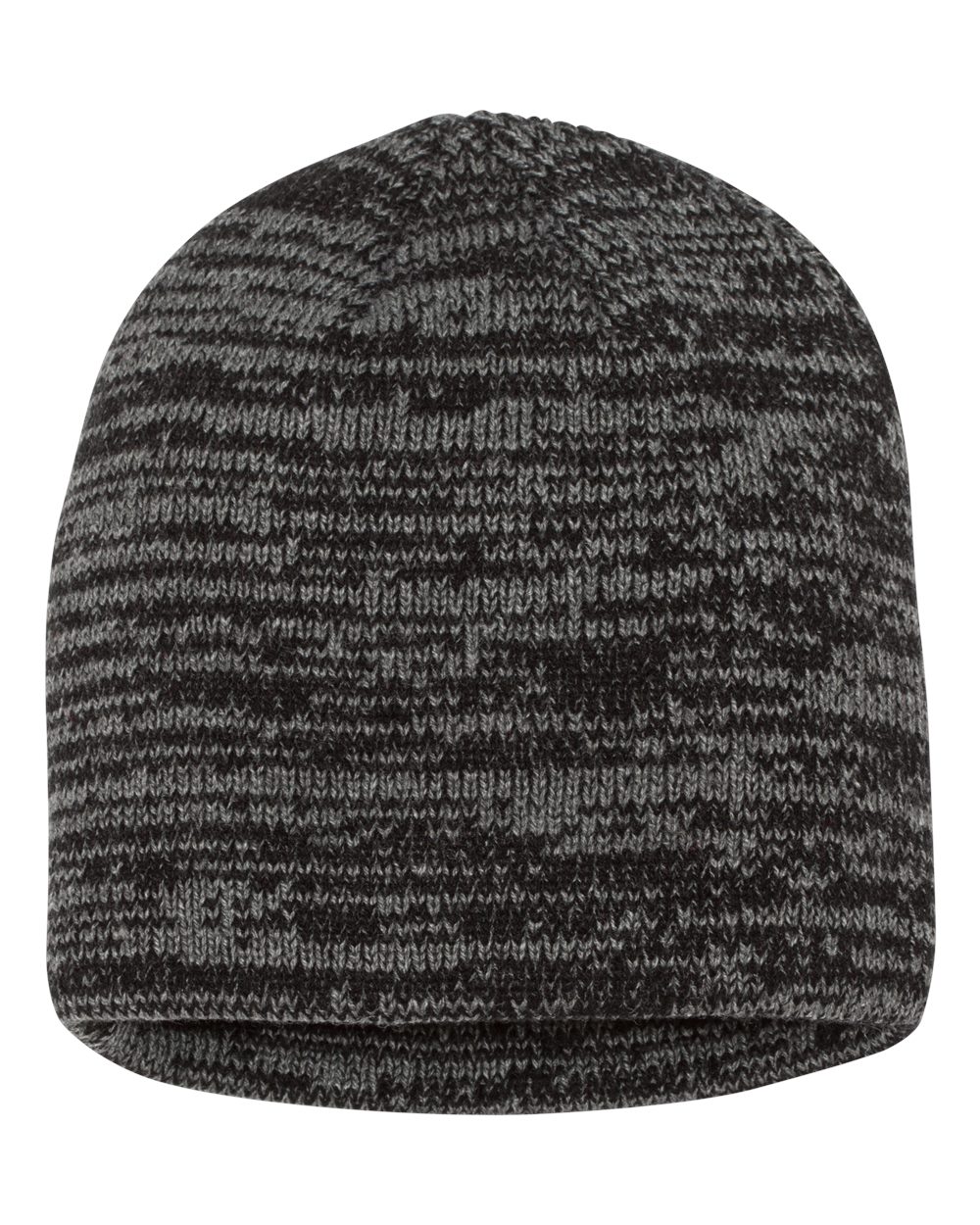Front view of 8″ Marled Knit Beanie