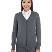 Front view of Ladies’ Manchester Fully-Fashioned Full-Zip Cardigan Sweater