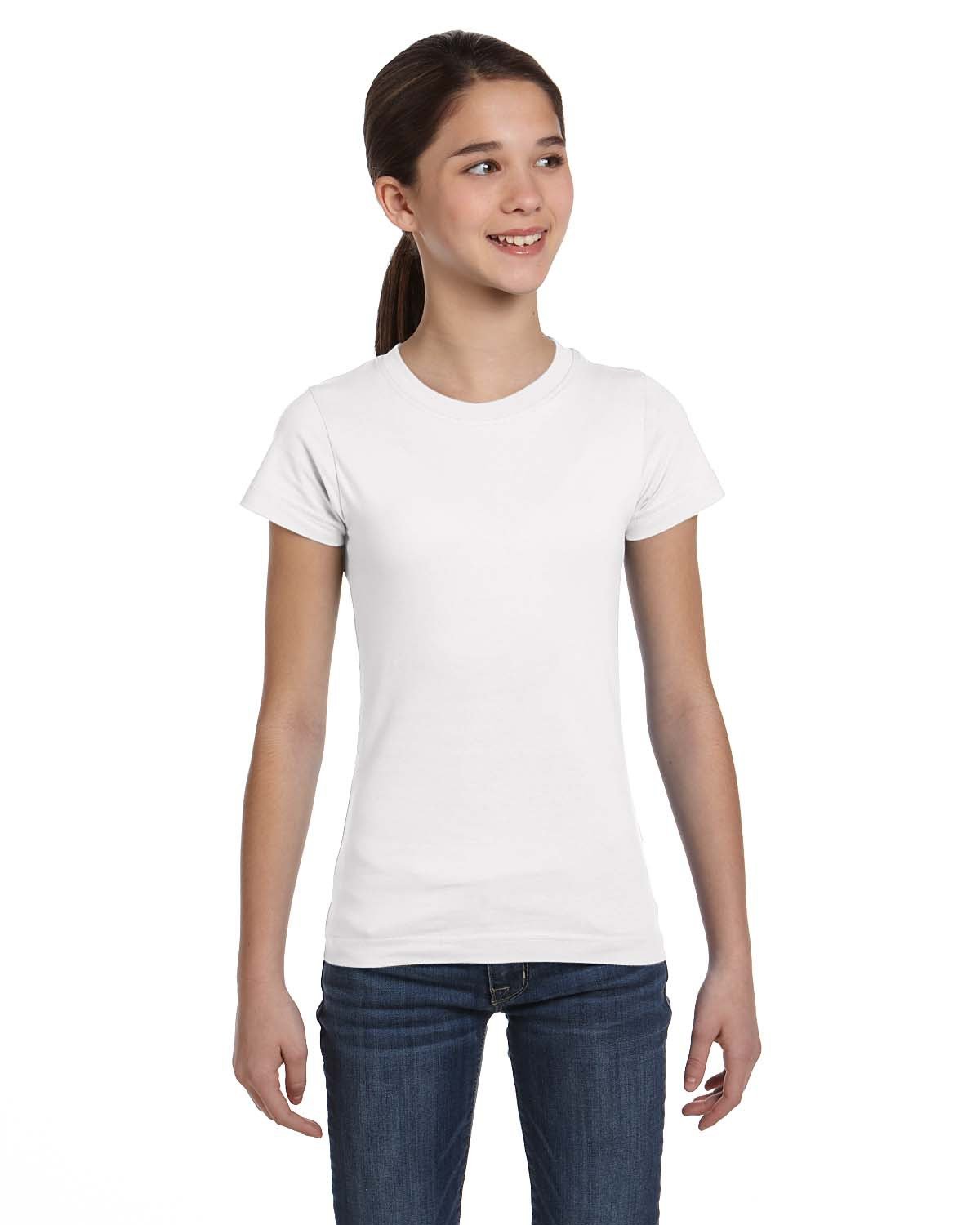 Front view of Girls’ Fine Jersey T-Shirt