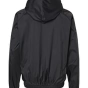 Back view of Mentor Hooded Coach’s Jacket