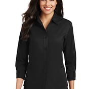 Front view of Ladies 3/4-Sleeve Easy Care Shirt