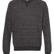 Front view of Snow Heather French Terry Crewneck Sweatshirt