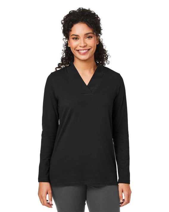 Front view of Women’s Raleigh Shawl Collar Knit Top