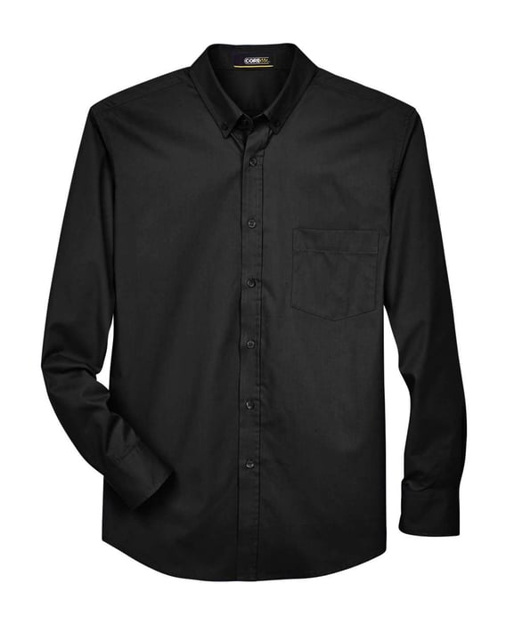 Front view of Tall Operate Long Sleeve Twill Dress Shirt