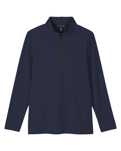 Front view of Women's CrownLux Performance® Windsor Welded Quarter-Zip Pullover