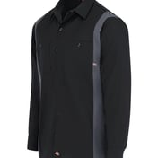 Side view of Industrial Colorblocked Long Sleeve Shirt – Tall Sizes