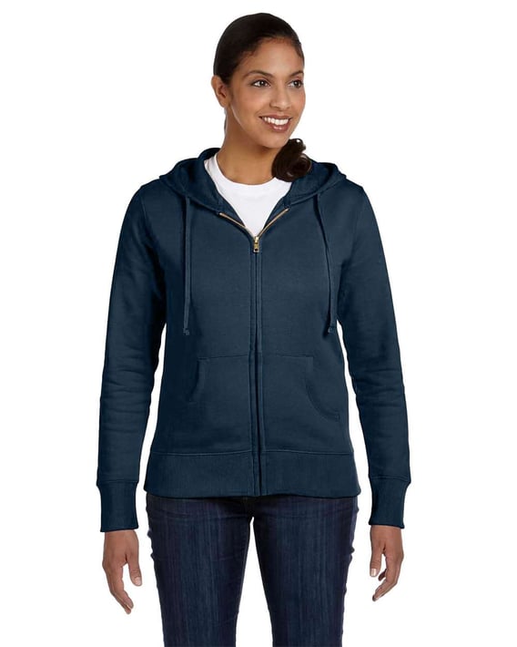 Front view of Women’s Full-Zip Hooded Sweatshirt