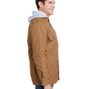 Side view of Men’s Hooded Duck Quilted Shirt Jacket