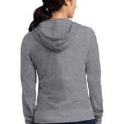 Back view of Women’s Fitted Jersey Full-Zip Hoodie