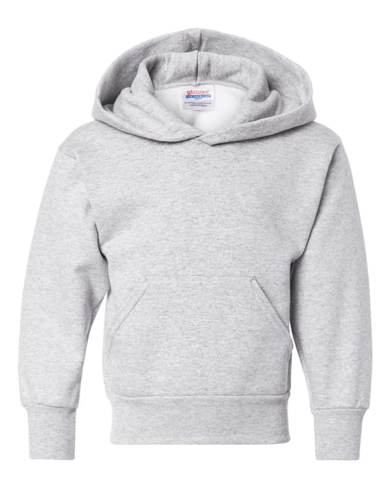 Front view of Ecosmart® Youth Hooded Sweatshirt