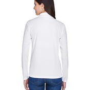 Back view of Ladies’ Pinnacle Performance Long-Sleeve Piqué Polo