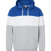 Front view of Varsity Fleece Colorblocked Hooded Sweatshirt