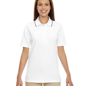 Front view of Ladies’ Edry® Needle-Out Interlock Polo