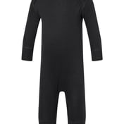 Front view of Infant Long Legged Baby Rib Bodysuit