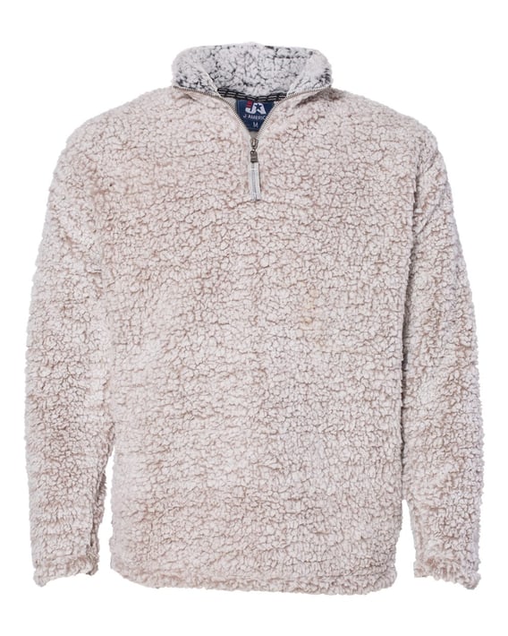 Front view of Sherpa Quarter-Zip Pullover