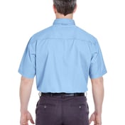 Back view of Adult Cypress Short-Sleeve Denim With Pocket