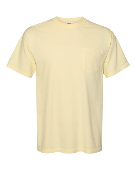 Frontview ofGarment-Dyed Heavyweight Pocket T-Shirt