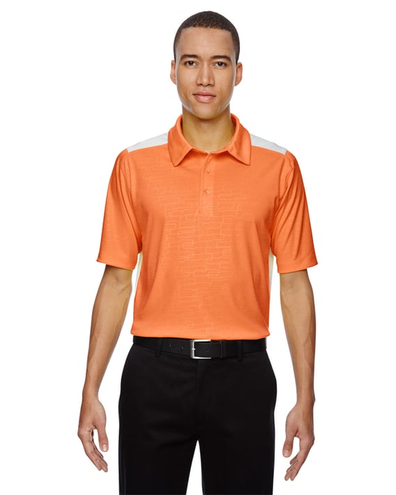 Front view of Men’s Reflex UTK Cool Logik Performance Embossed Print Polo