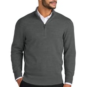 Front view of Easy Care 1/4-Zip Sweater