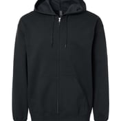 Front view of Softstyle® Full-Zip Hooded Sweatshirt