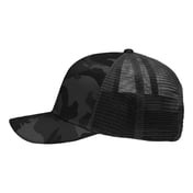 Side view of Traditional Lo-Pro Mesh Back Trucker Fit Cap