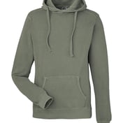 Front view of Pigment-Dyed Fleece Hooded Sweatshirt