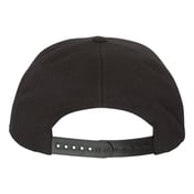Back view of Lightly-Structured Five-Panel Snapback Cap