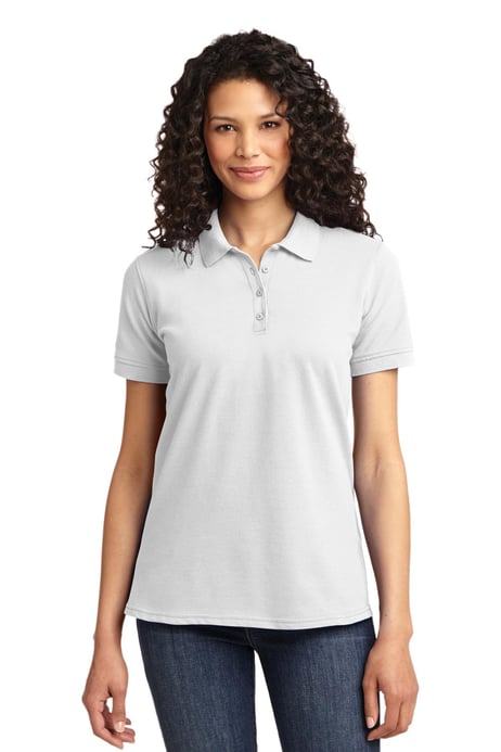 Front view of Women's Core Blend Pique Polo