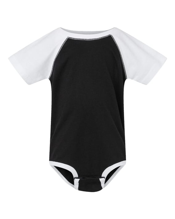 Front view of Infant Baseball Fine Jersey Bodysuit