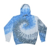Front view of Tie-Dyed Full-Zip Hooded Sweatshirt