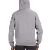 Back view of Adult Premium Full-Zip Fleece Hooded Sweatshirt