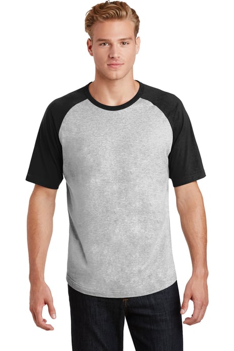 Frontview ofShort Sleeve Colorblock Raglan Jersey