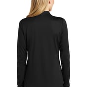 Back view of Ladies Silk Touch Performance Long Sleeve Polo