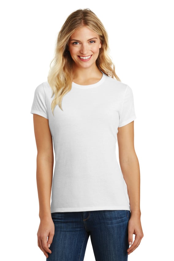 Front view of Women’s Perfect Blend® CVC Tee