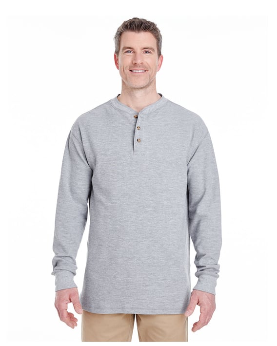 Front view of Adult Mini Thermal Henley