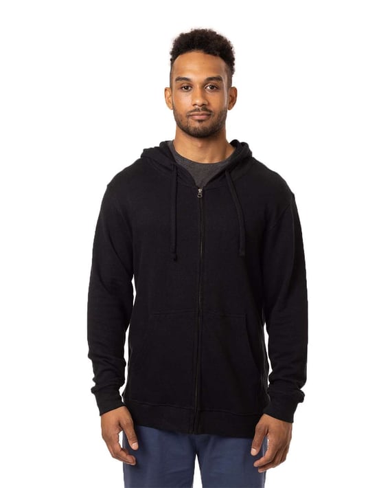 Front view of Hemp Hero Full-Zip Hooded Sweatshirt