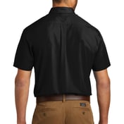 Back view of Short Sleeve Carefree Poplin Shirt
